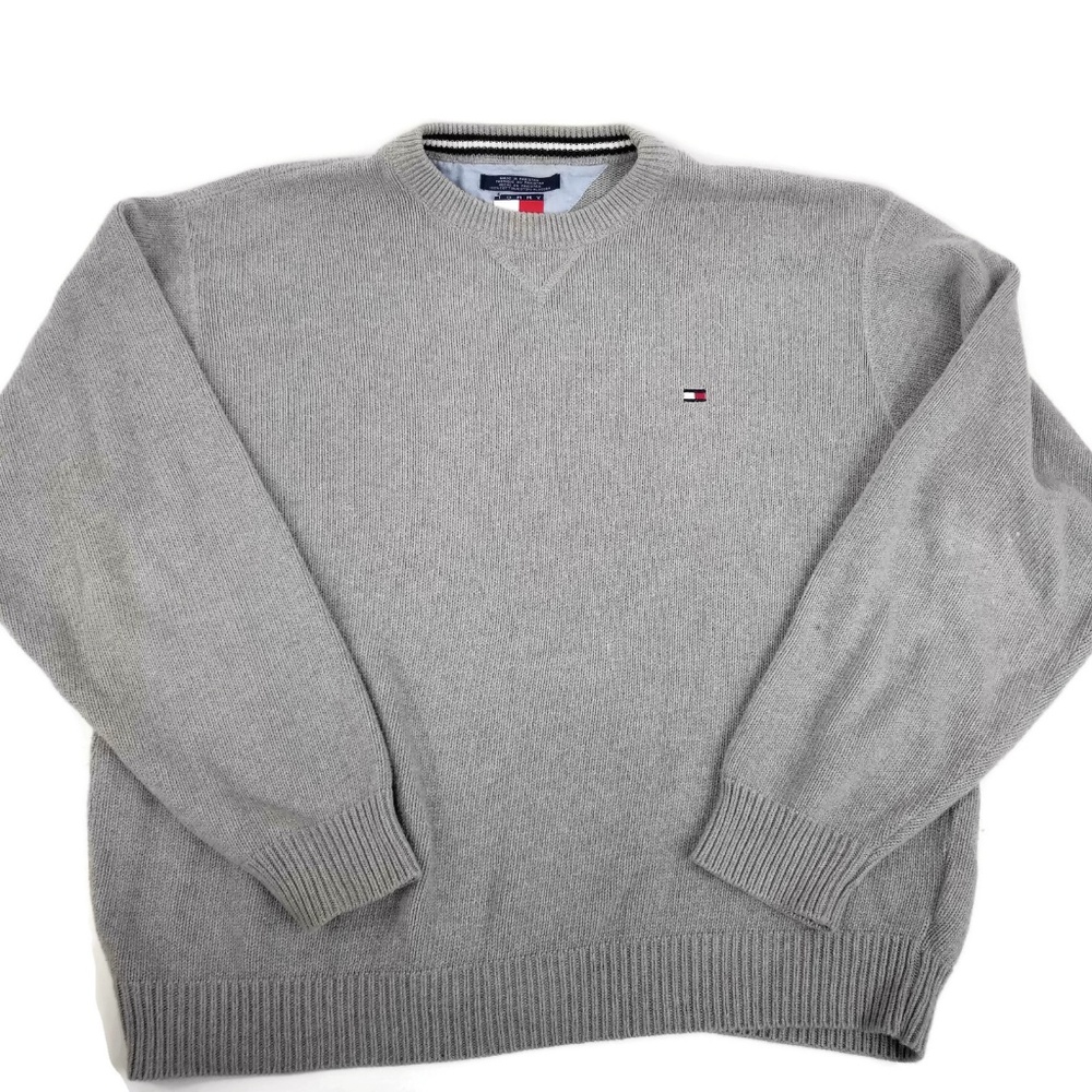 Vintage Tommy Hilfiger Grey Sweater Size XL